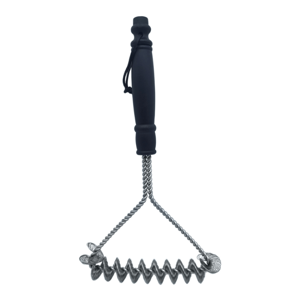 แปรงล้างตะแกรง บาร์บีคิว 3 ด้าน KINGBE แสตนเลส 30 ซม._0